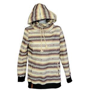 Ampersand Avenue Singlehood Sweatshirt Hoodie Womens Size XS Aztec Real Deal NEW